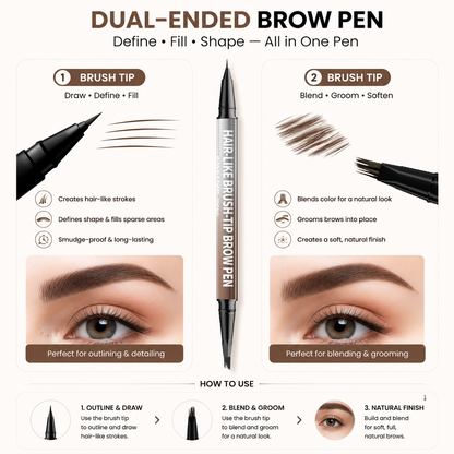 Last Day Buy 1 Get 1 Free🔥Storvokio Waterproof Hair-Like Brow Pen – Smudge-Proof, Long-Lasting Natural Eyebrow Pencil