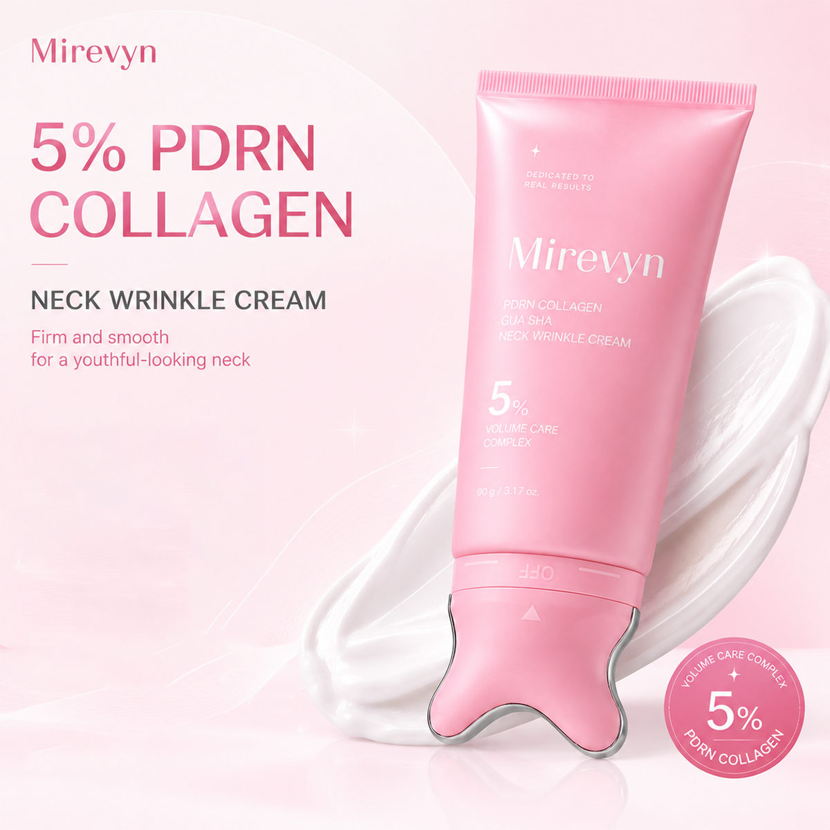 ✨Last Day Buy 1 Get 1 Free ✨Mirevyn  Collagen Gua Sha Neck Wrinkle Cream Skincare